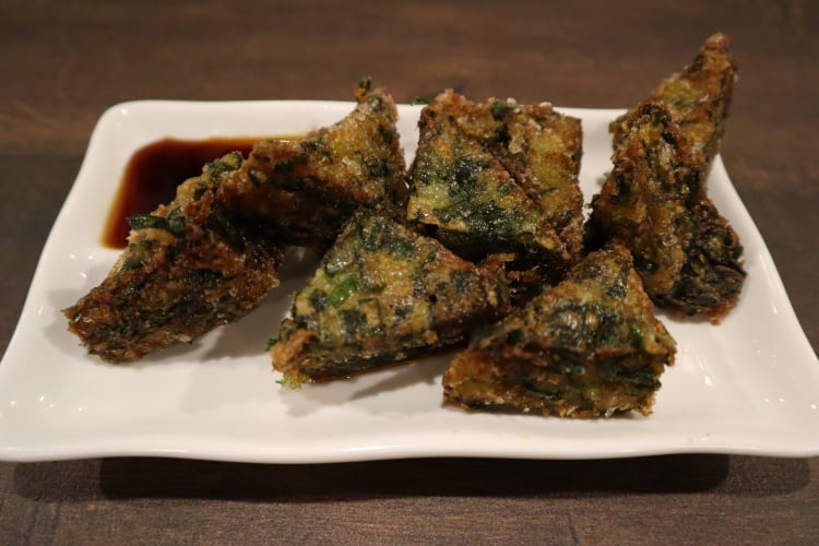 Chives pancake